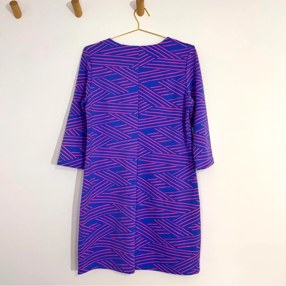 MAHI GOLD Purple & Pink Geometric Mini Dress - Picture 9 of 9